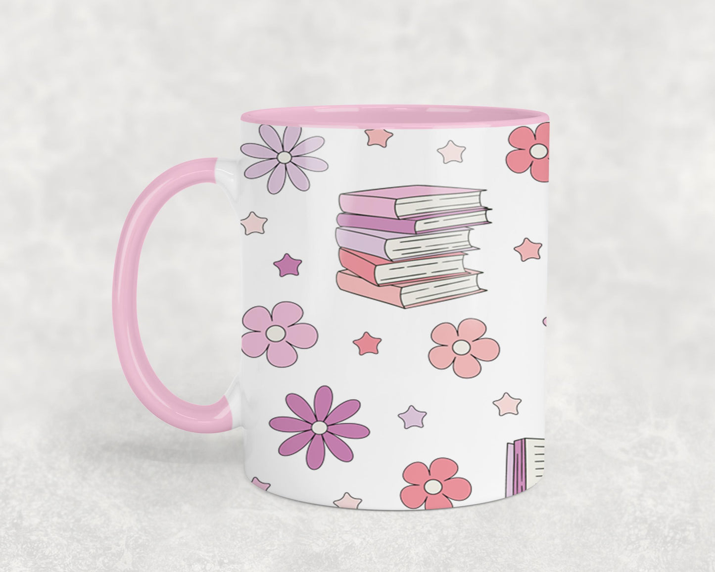 Books and Flowers 1-9971 - mugs