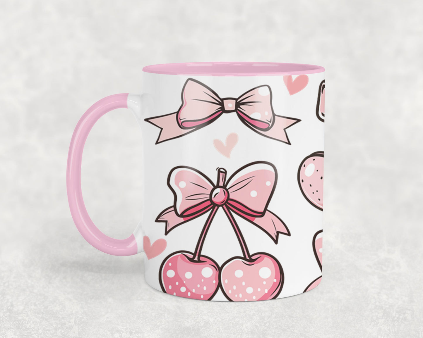 Pink Bow-9992 - mugs