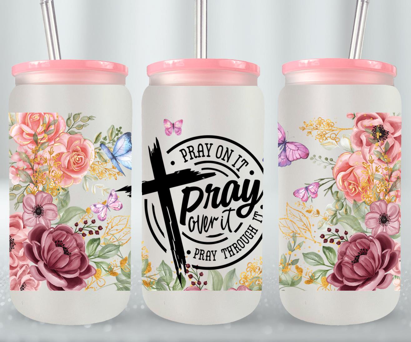 Pray-10222 - glass can