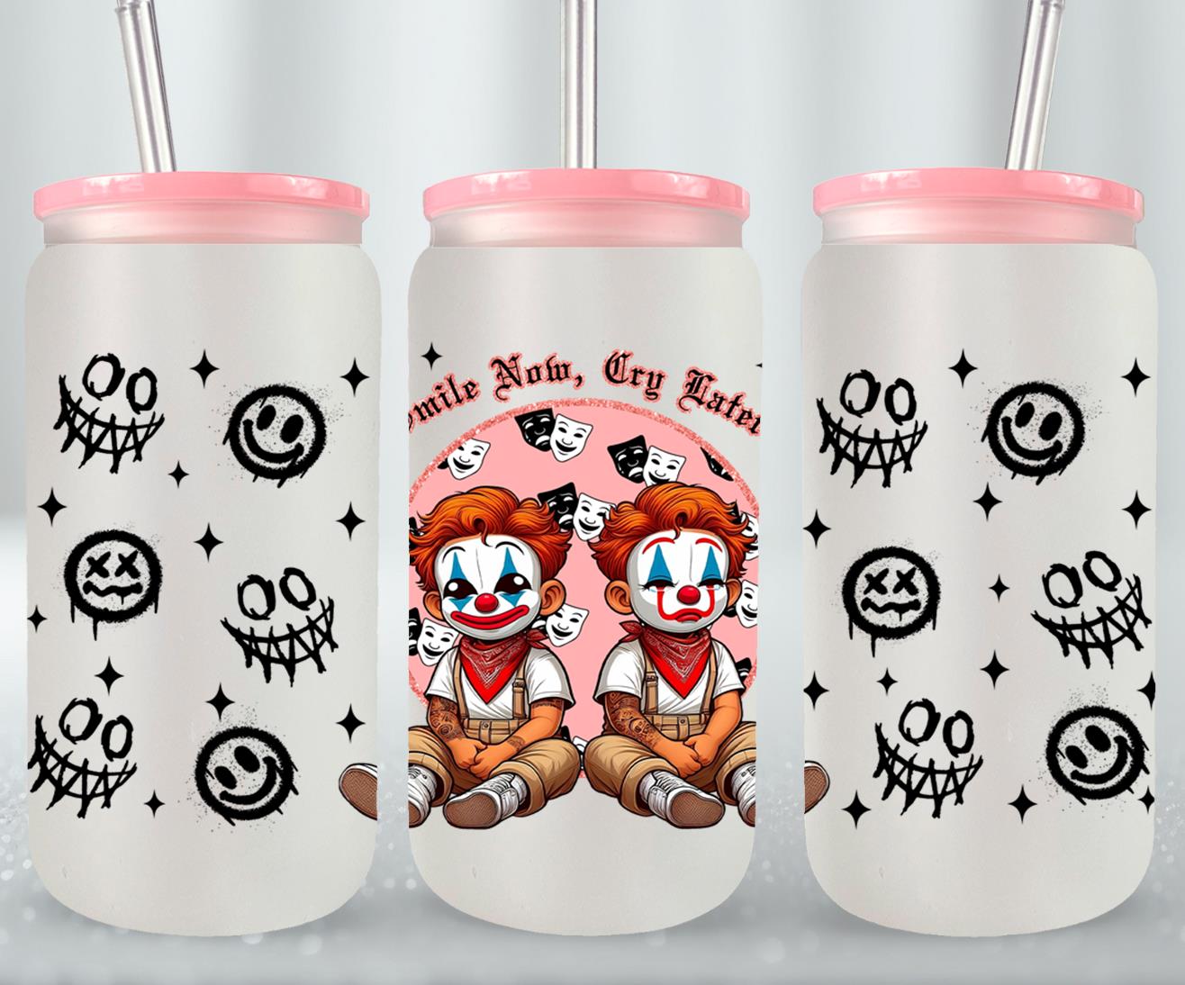 Smile Now Cry Later-10174 - glass can