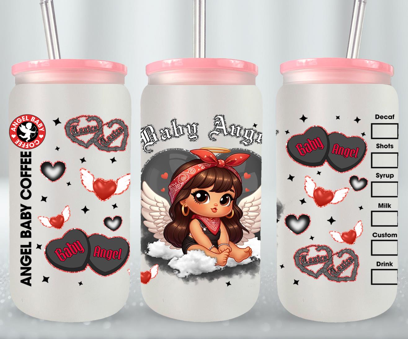 Angel Baby-10125 - glass can