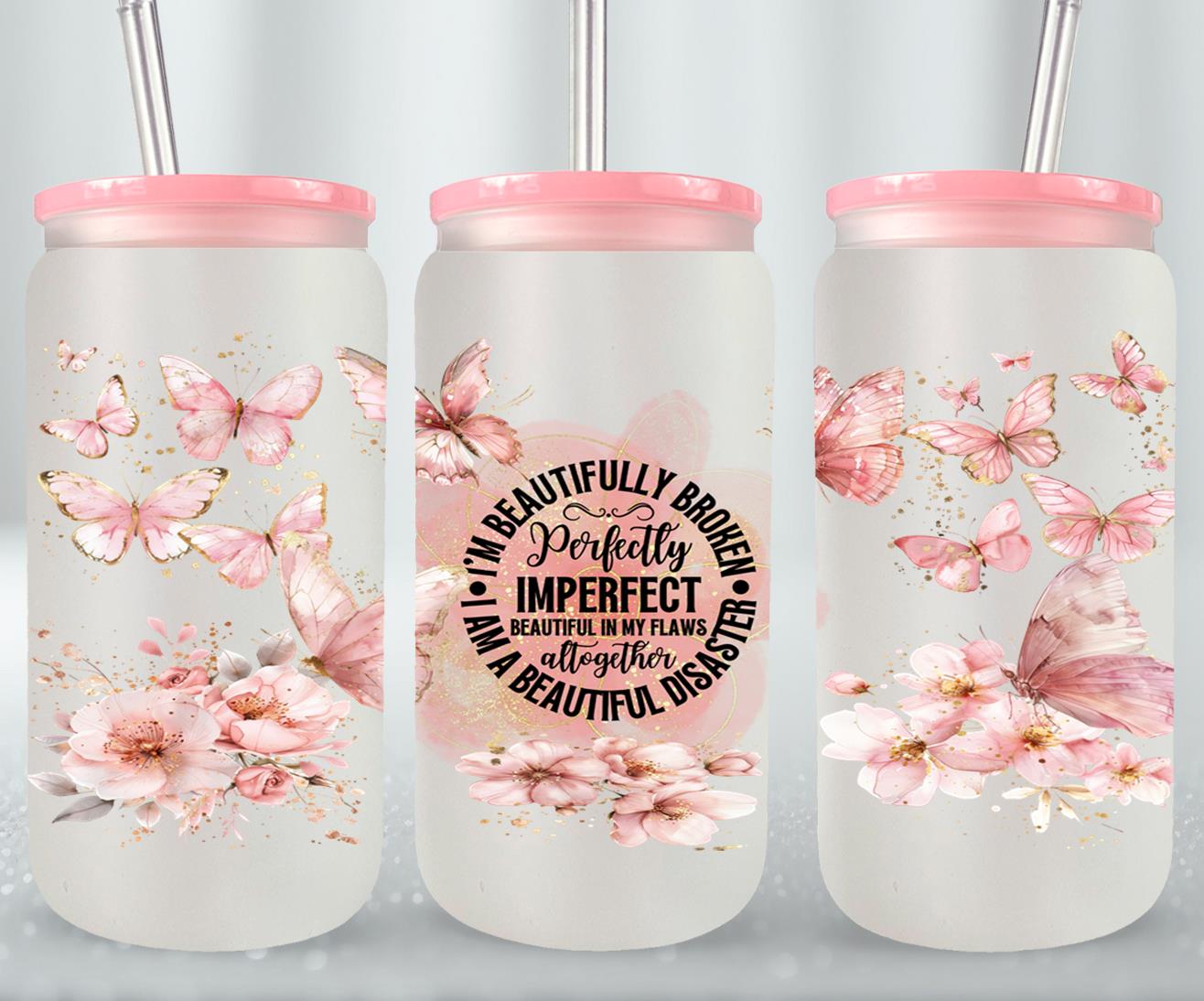 Perfectly Imperfect - glass can