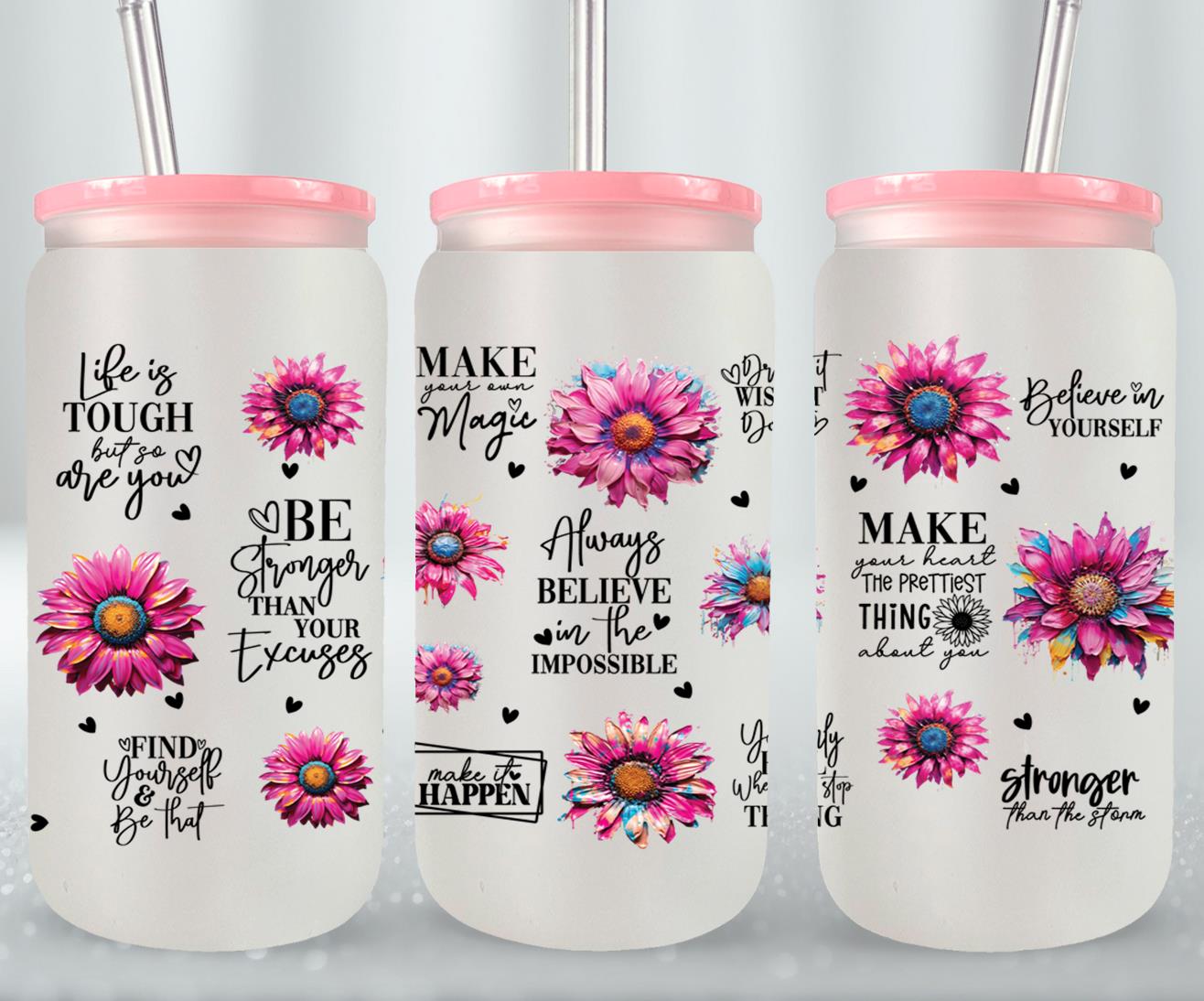 Make Your Own Magic - glass can