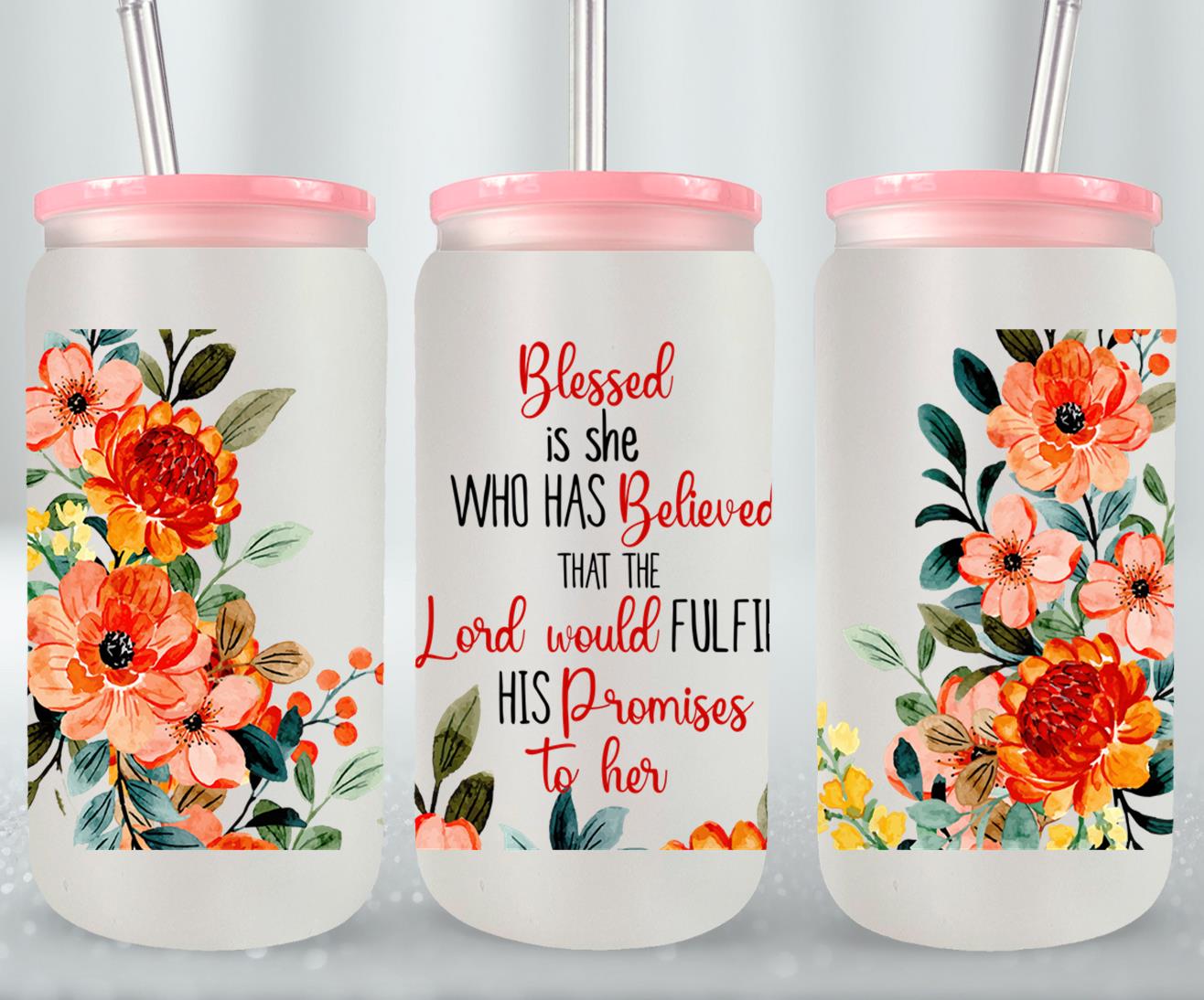 Blessed-10188 - glass can