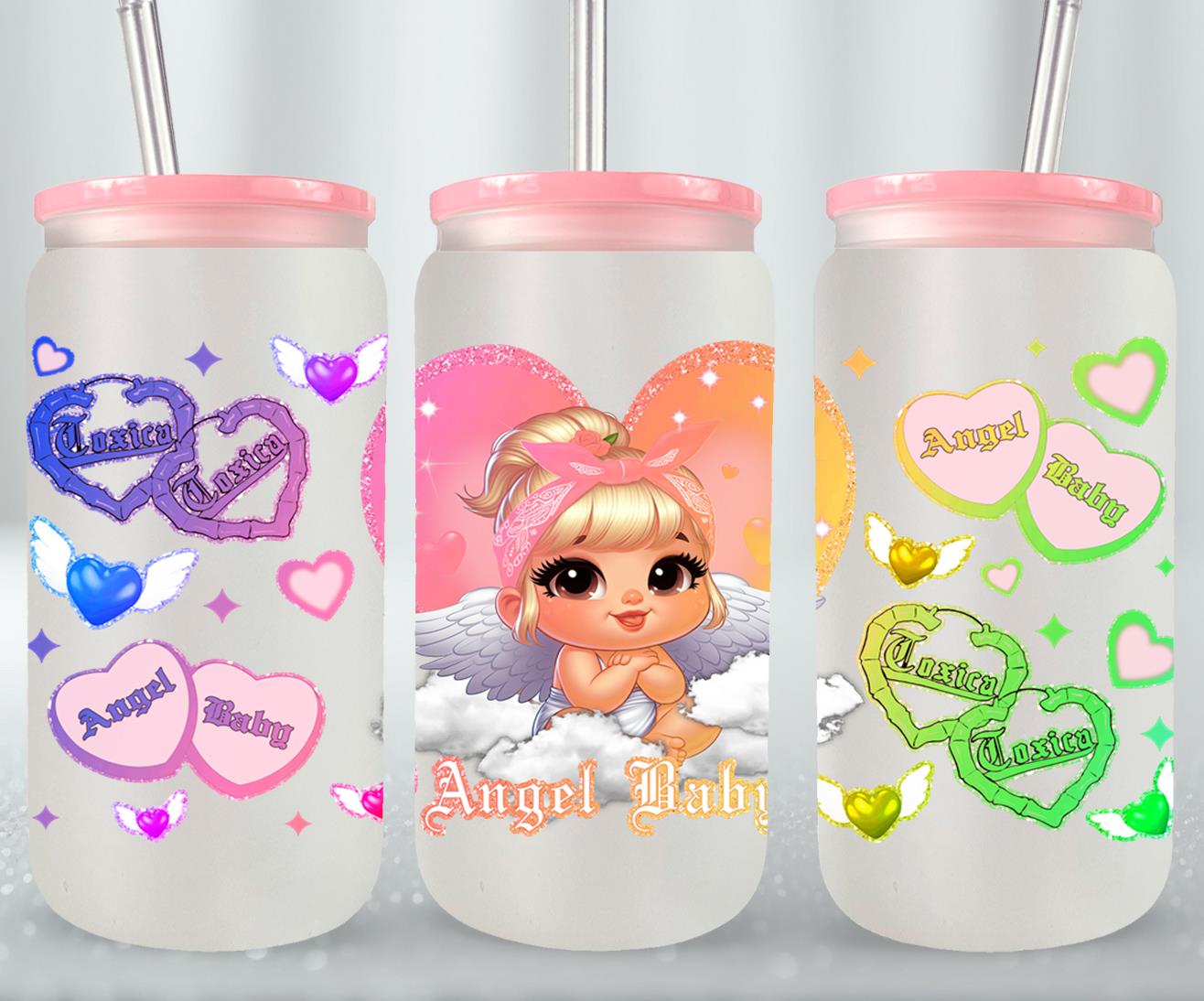 Angel Baby-10126 - glass can