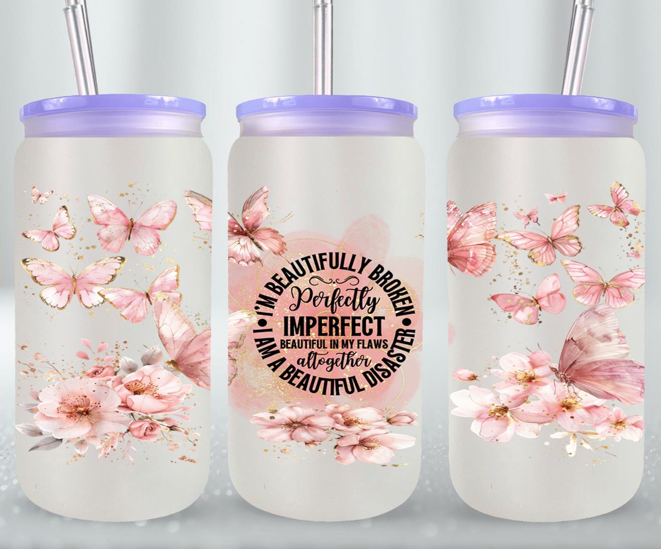Perfectly Imperfect - glass can
