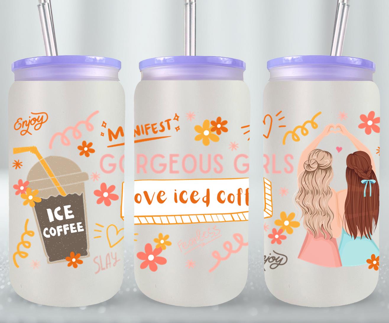 Gorgeous Girls - glass can
