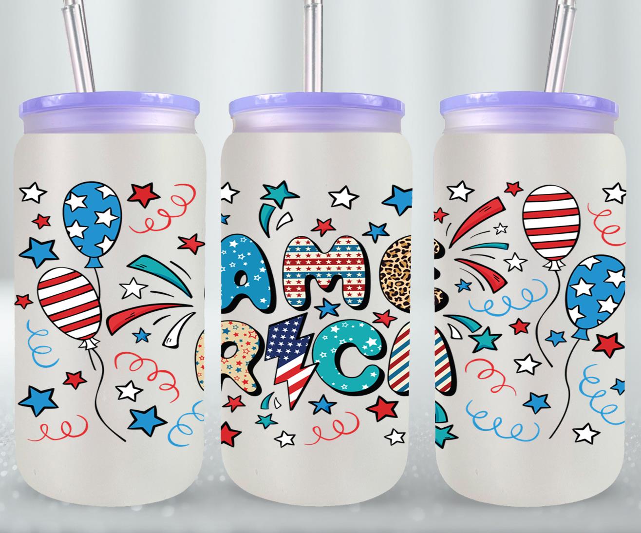 Retro America - glass can