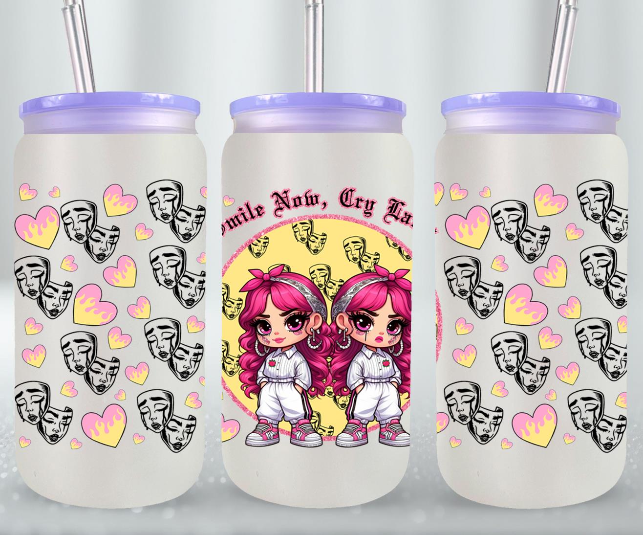Smile Now Cry Later-10179 - glass can