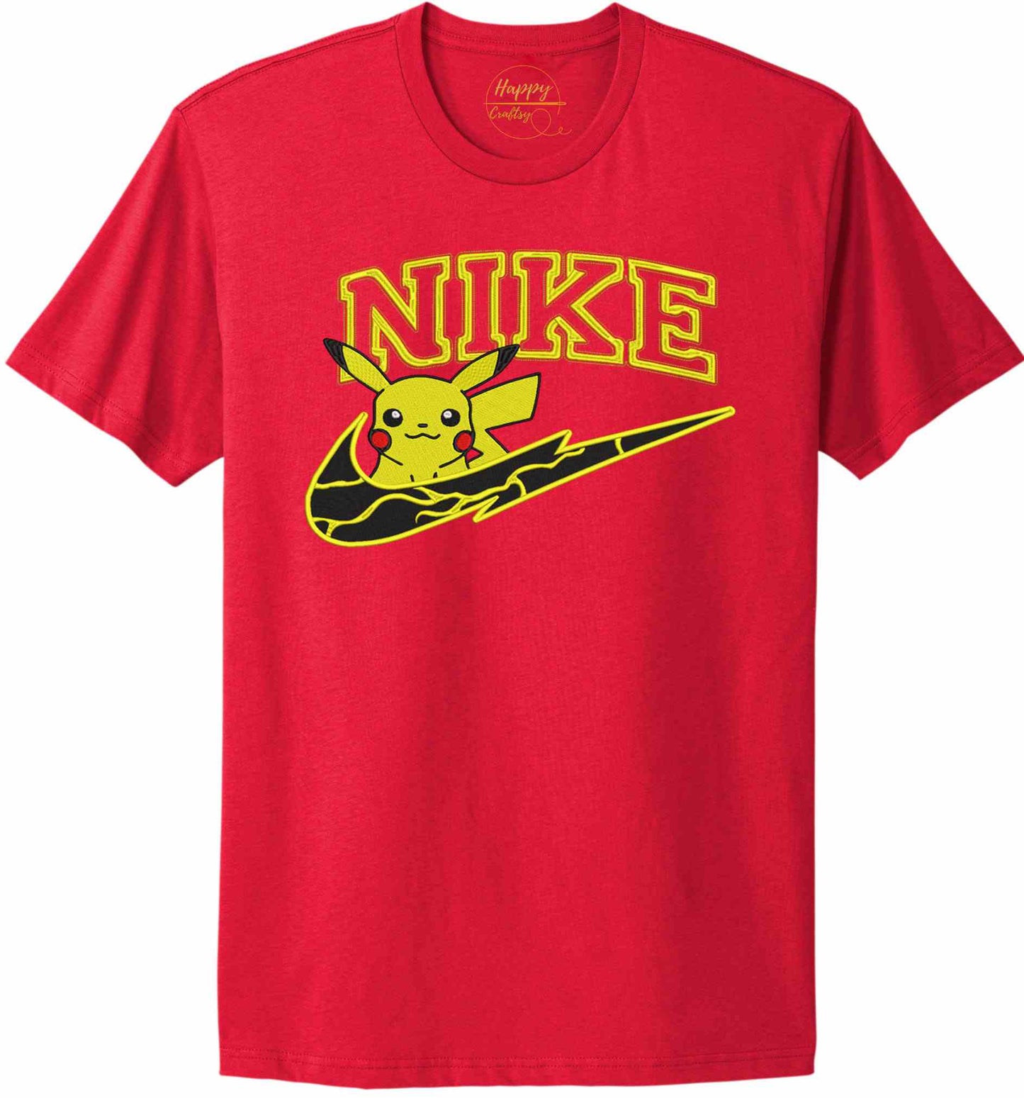 Pikachu Embroidered Logo-10776 - t-shirt