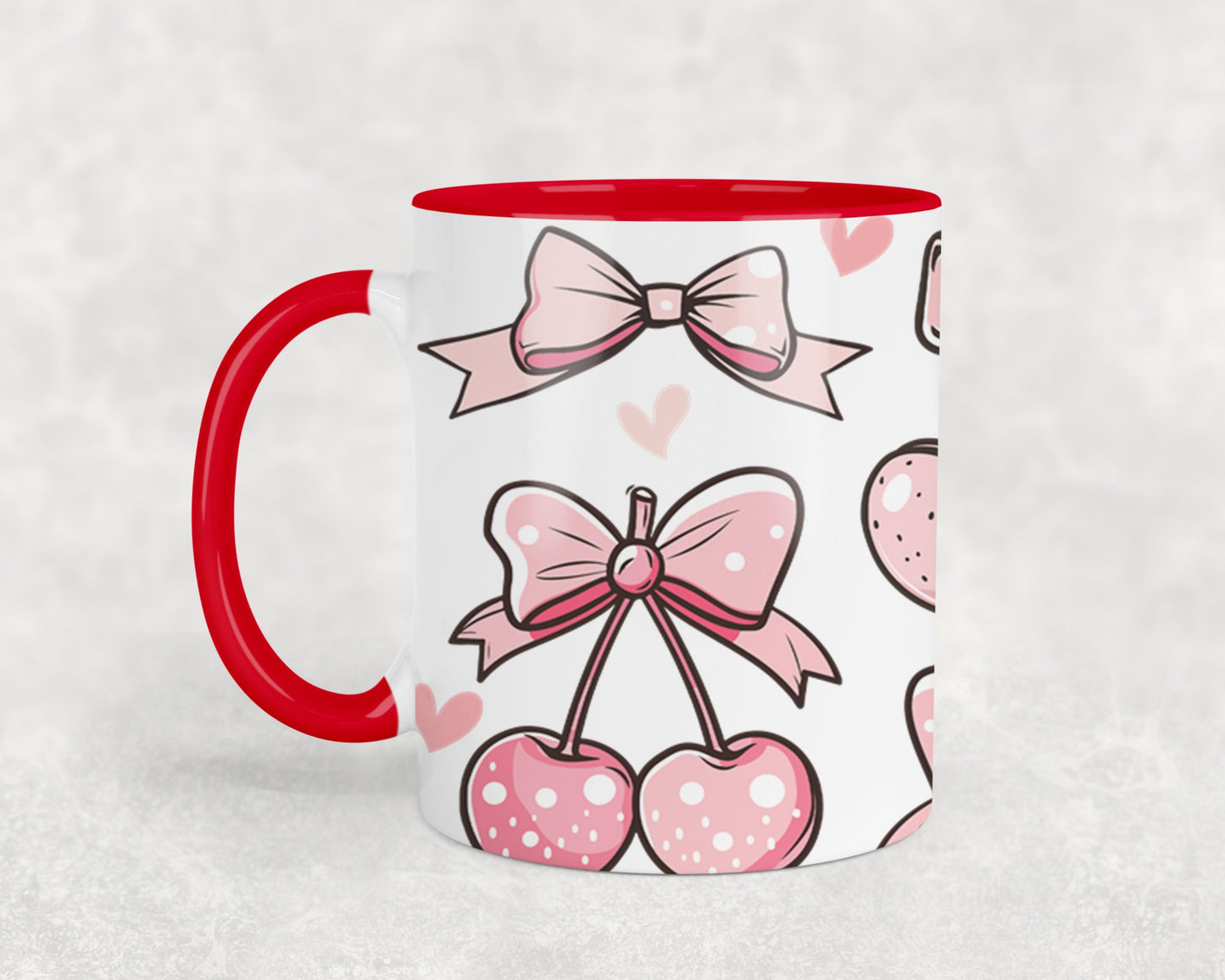 Pink Bow-9992 - mugs