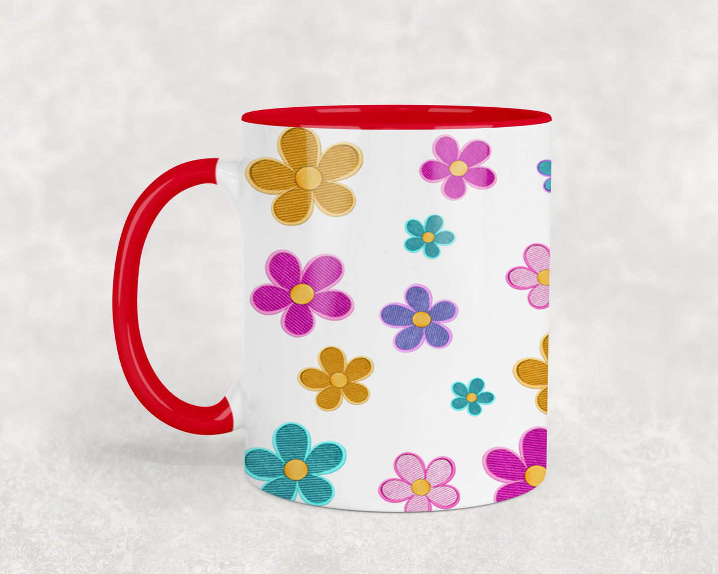 Embroidered Easter Bunny - mugs