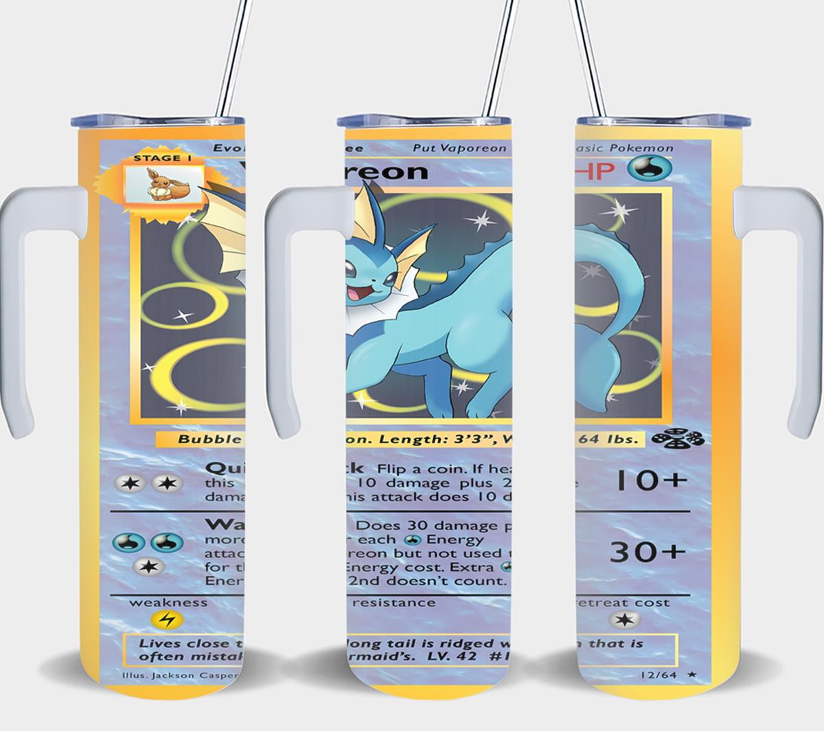Pokemon Vaporeon Card-8049 - tumbler