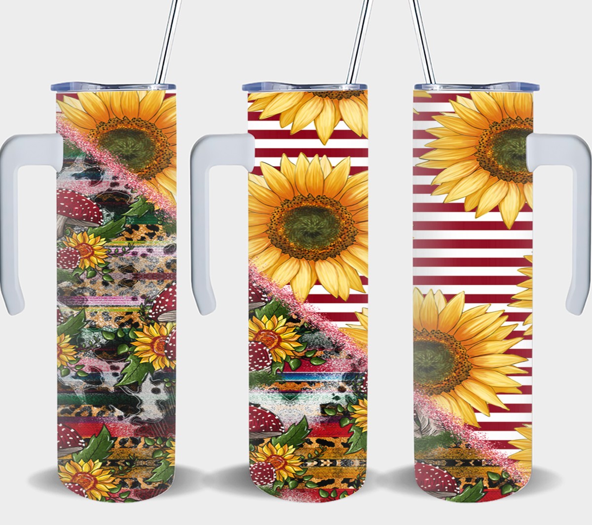 Sunflower Mushroom - tumbler