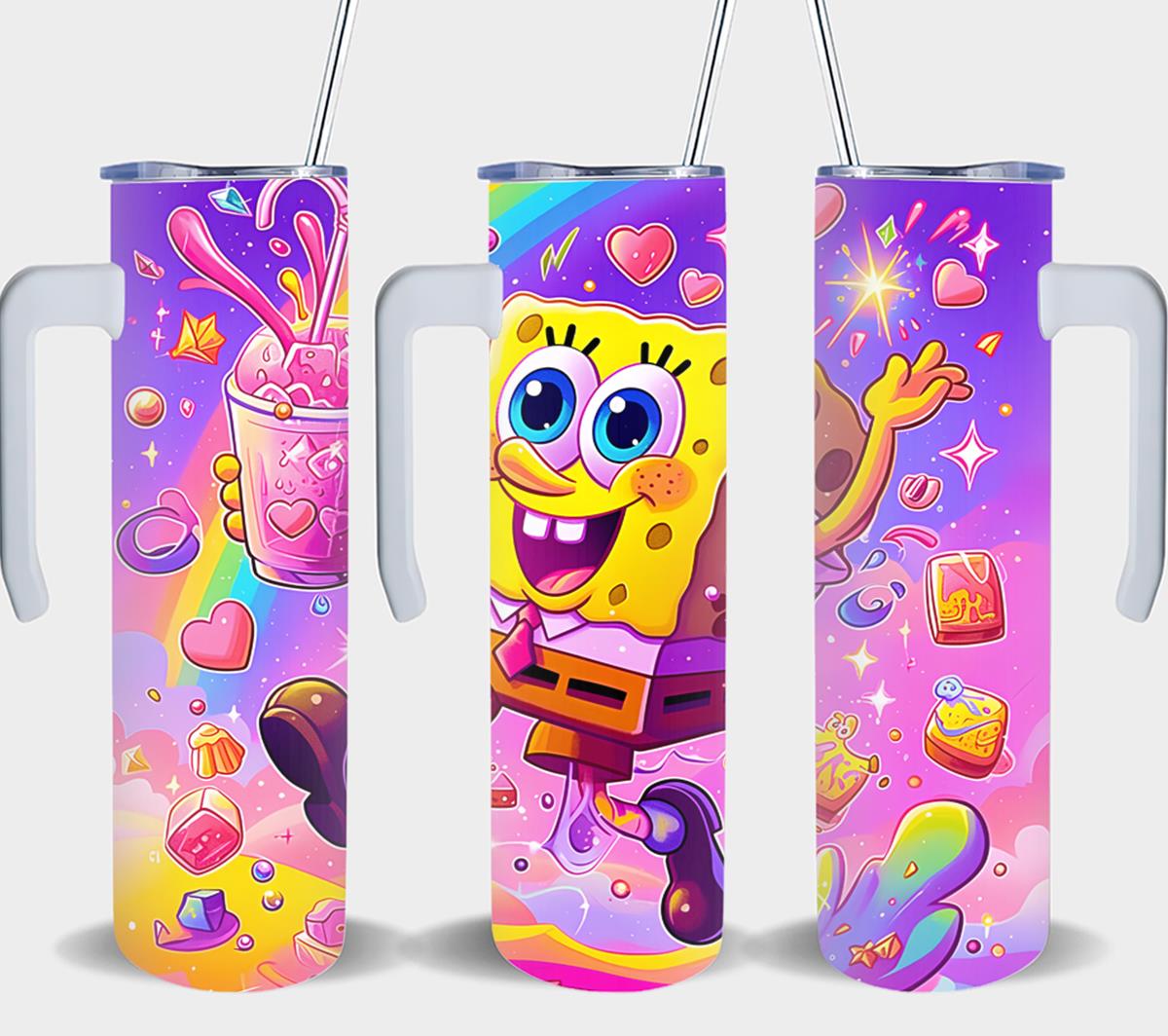 Spong Bob Neon-8734 - tumbler