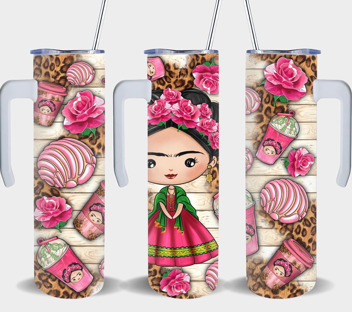 Cafecito y Chisme Mexican Girl-8444 - tumbler