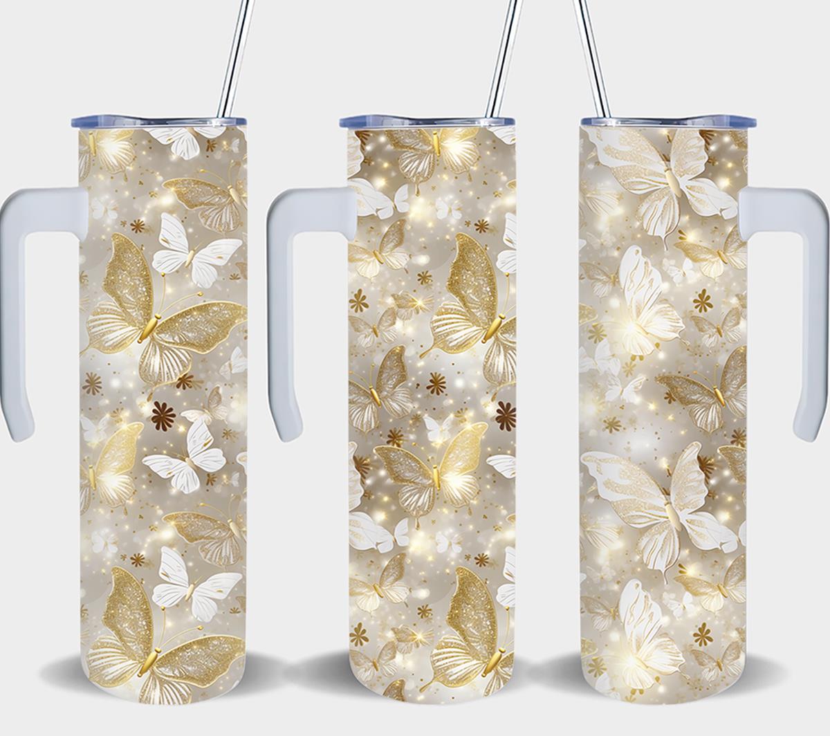 Gold Butterflies-8339 - tumbler