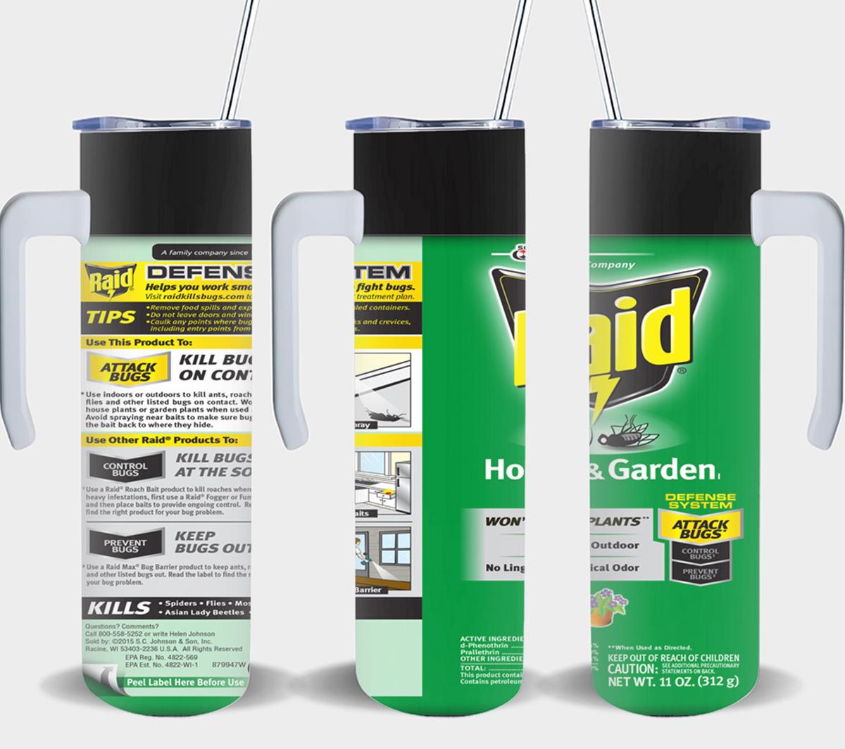 Raid House and Garden - tumbler