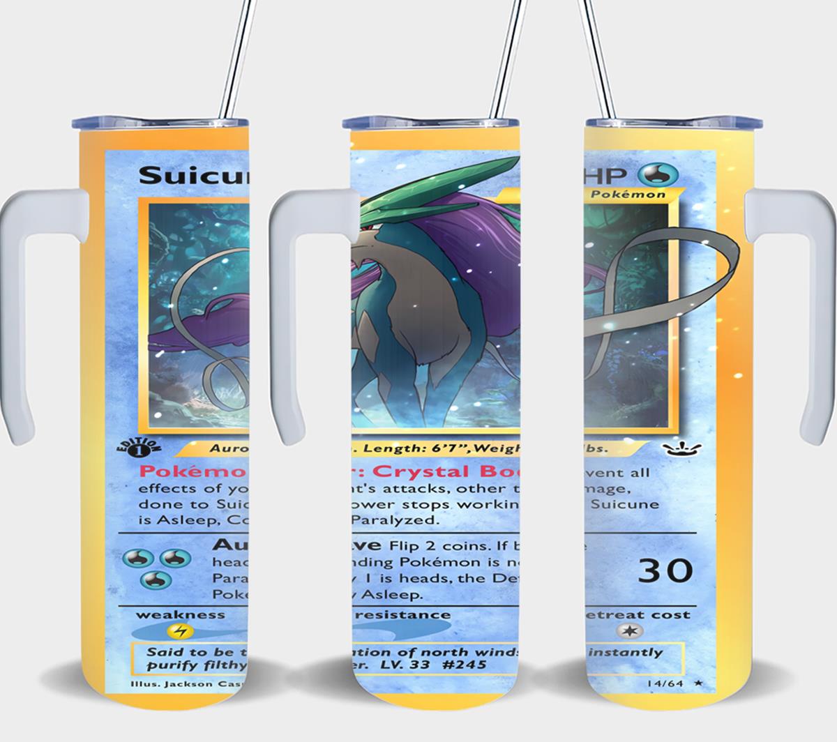 Pokemon Suicune Card-8048 - tumbler