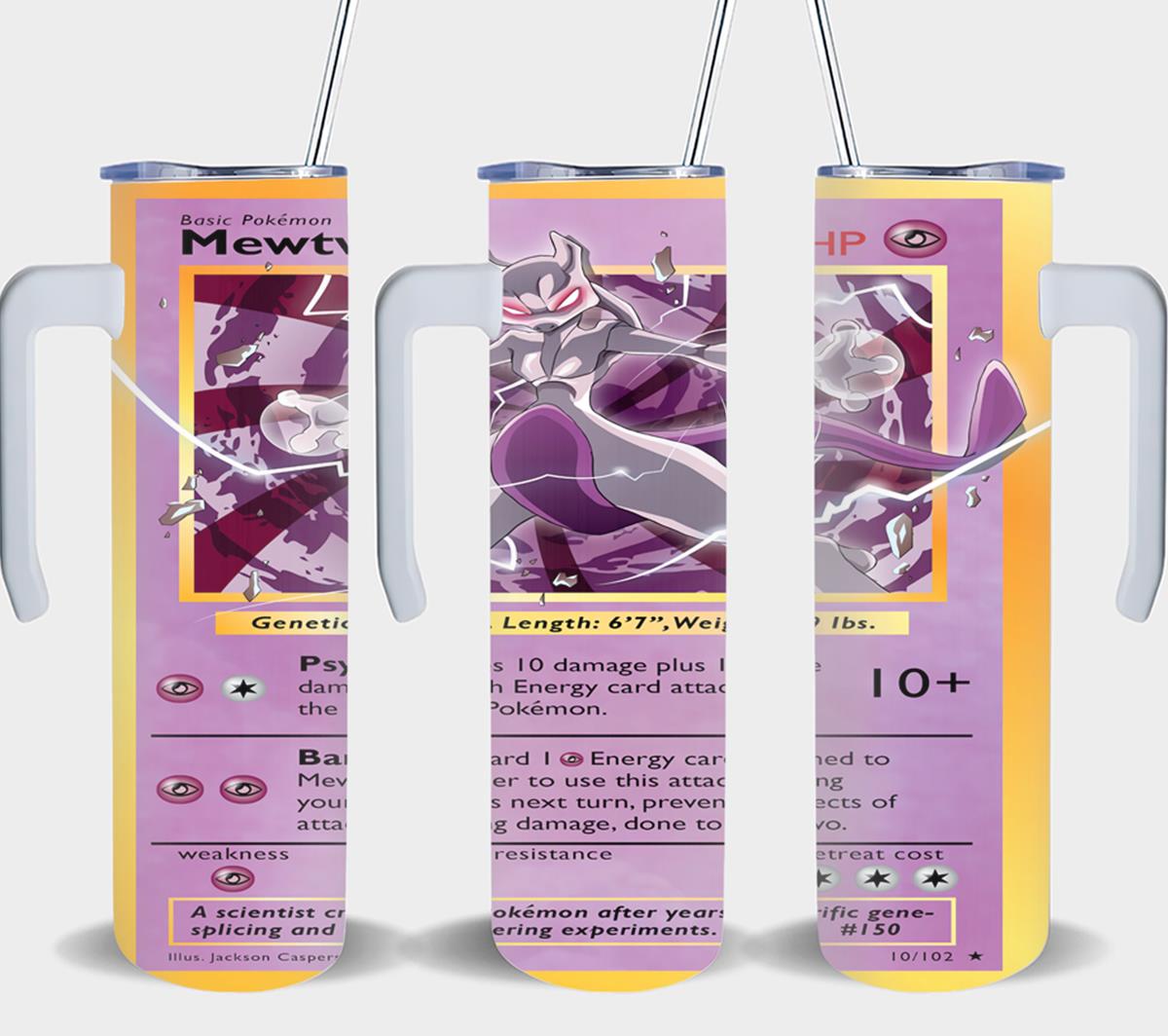 Pokemon Mewtwo Card-8044 - tumbler
