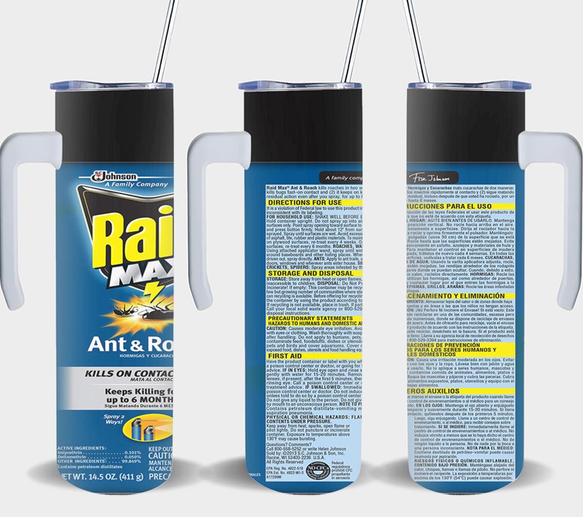 Raid Max Ants and Roach - tumbler