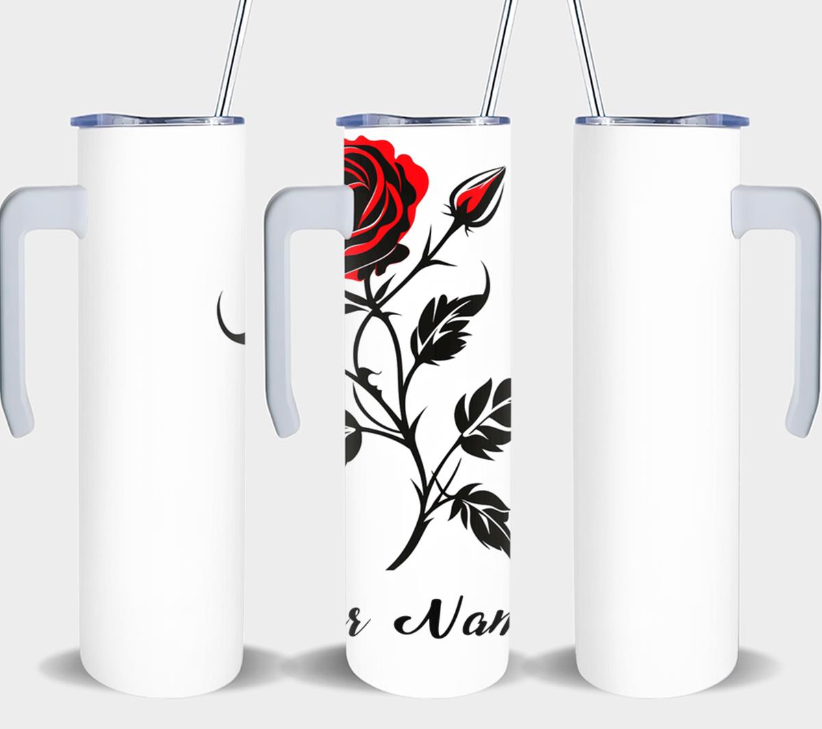 Personalized Birthday June Rose - tumbler