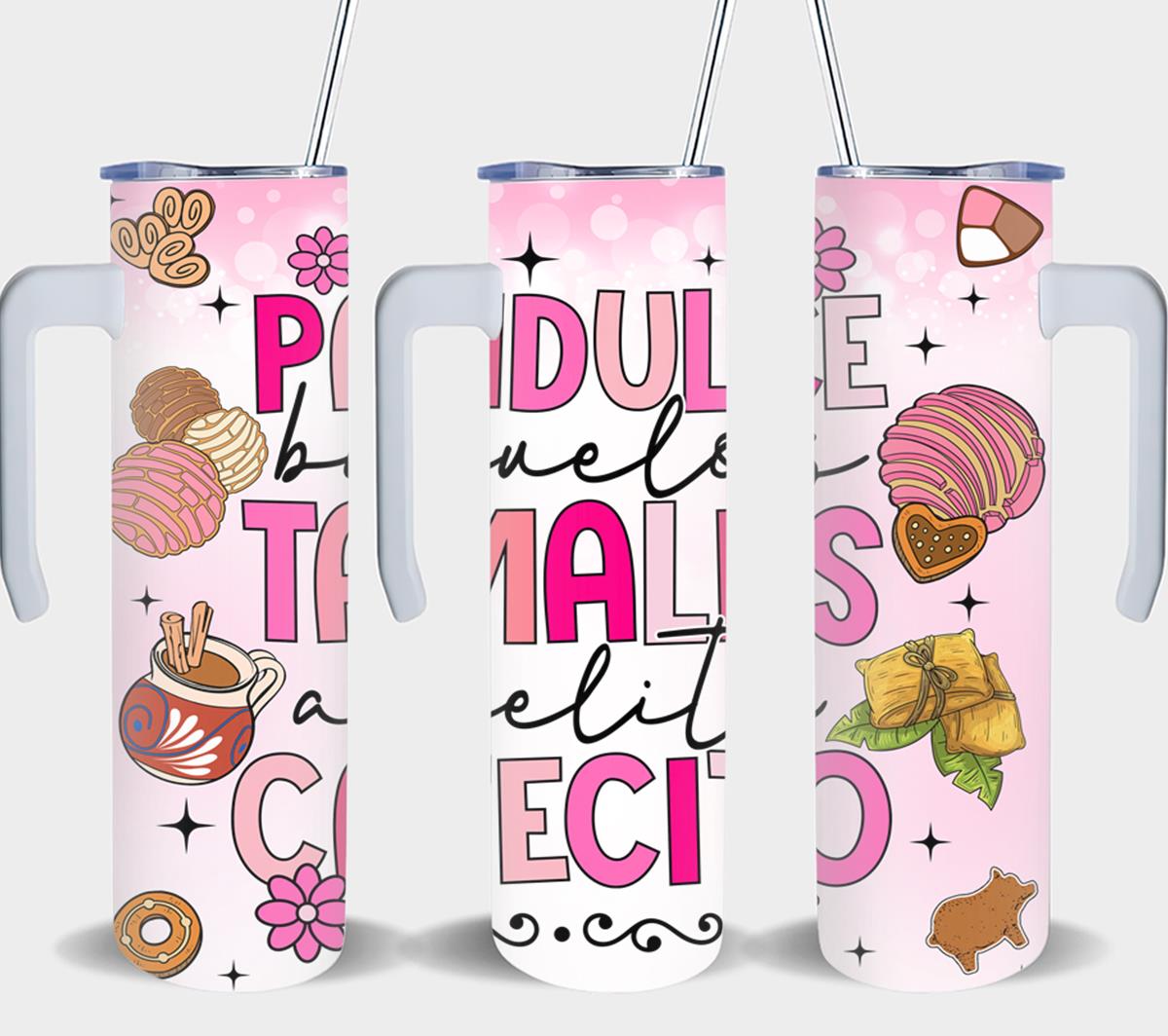 Pan Dulce Bunuelos Tamales Abuelita Cafecito-8430 - tumbler