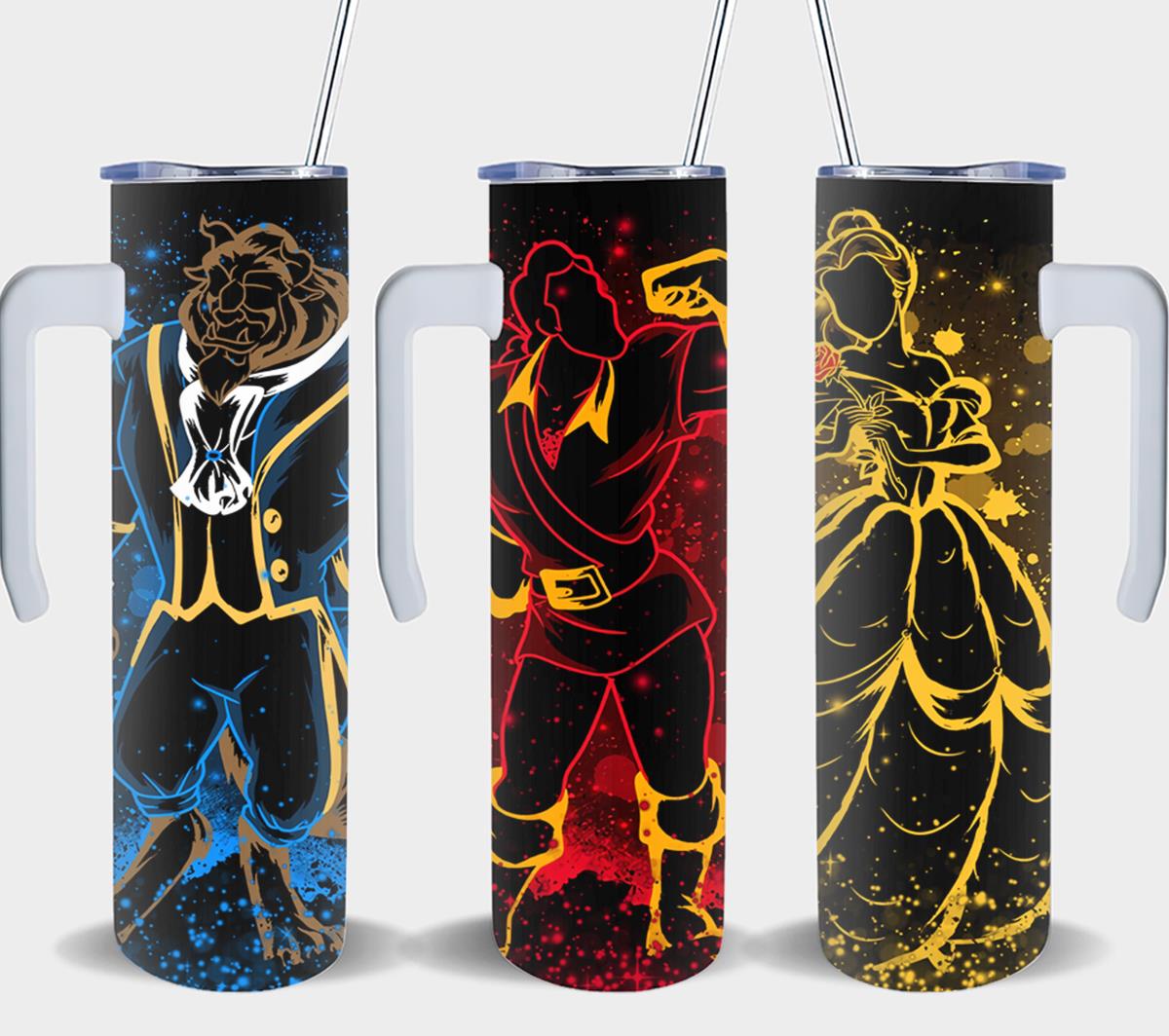Neon Beauty And The Beast-9409 - tumbler