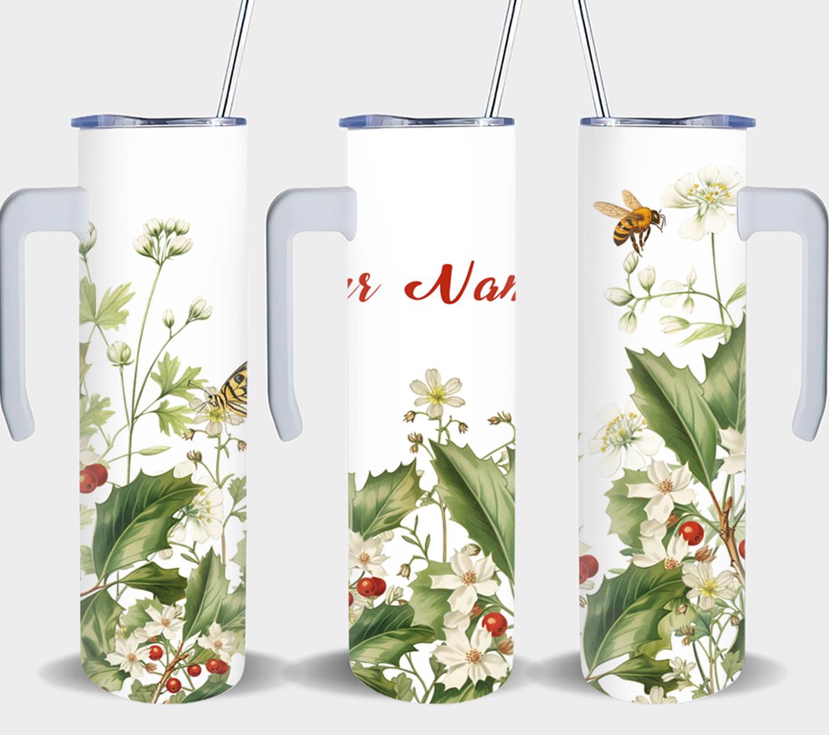 Personalized Birthday December Holly-8233 - tumbler