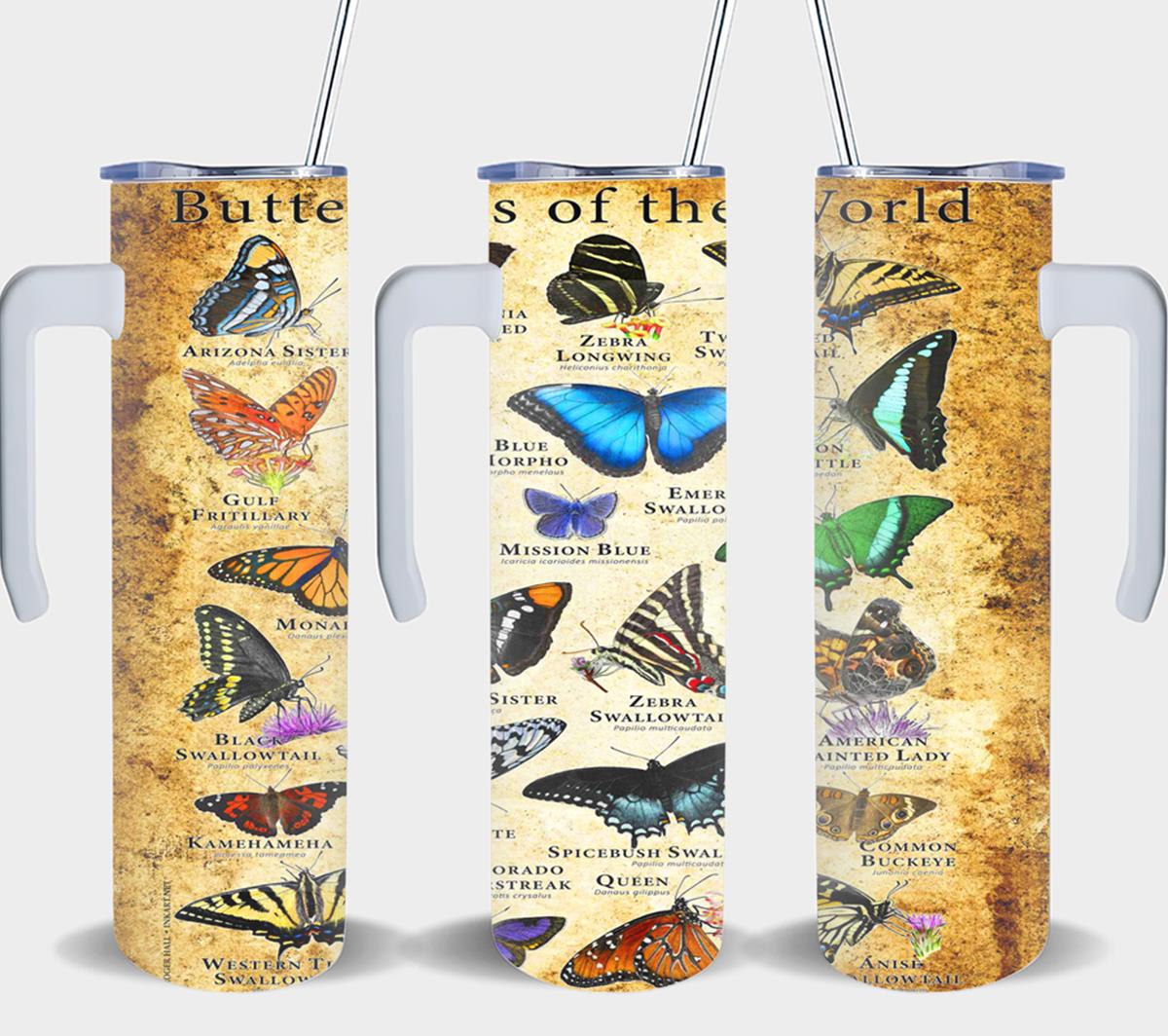 Butterflies of the World - tumbler