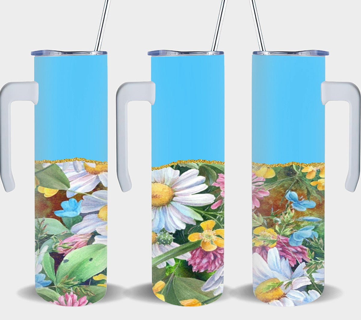 Blue Daisy-10564 - tumbler