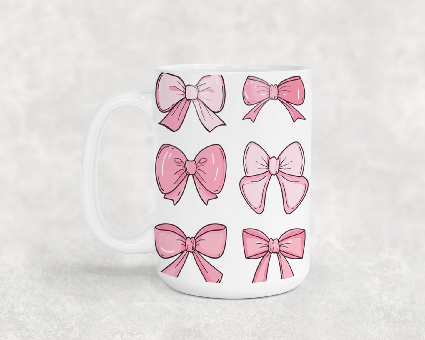 Pink Bow-9990 - mugs