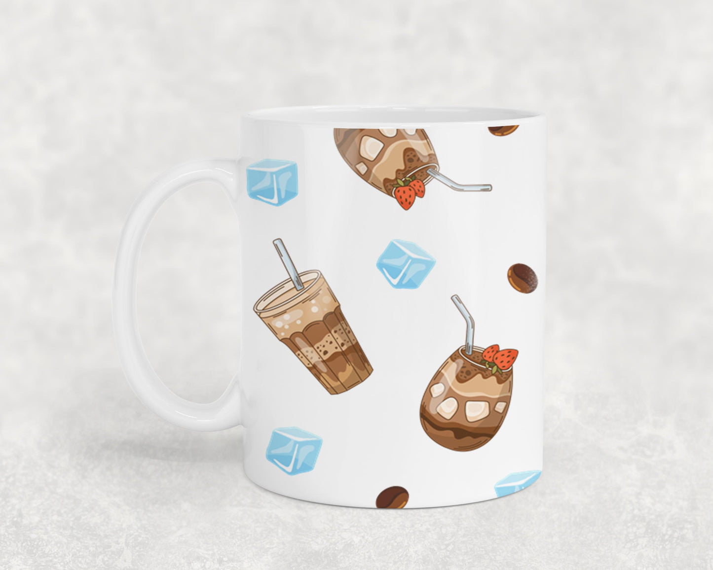Fueled by Iced Coffee and Anxiety - mugs