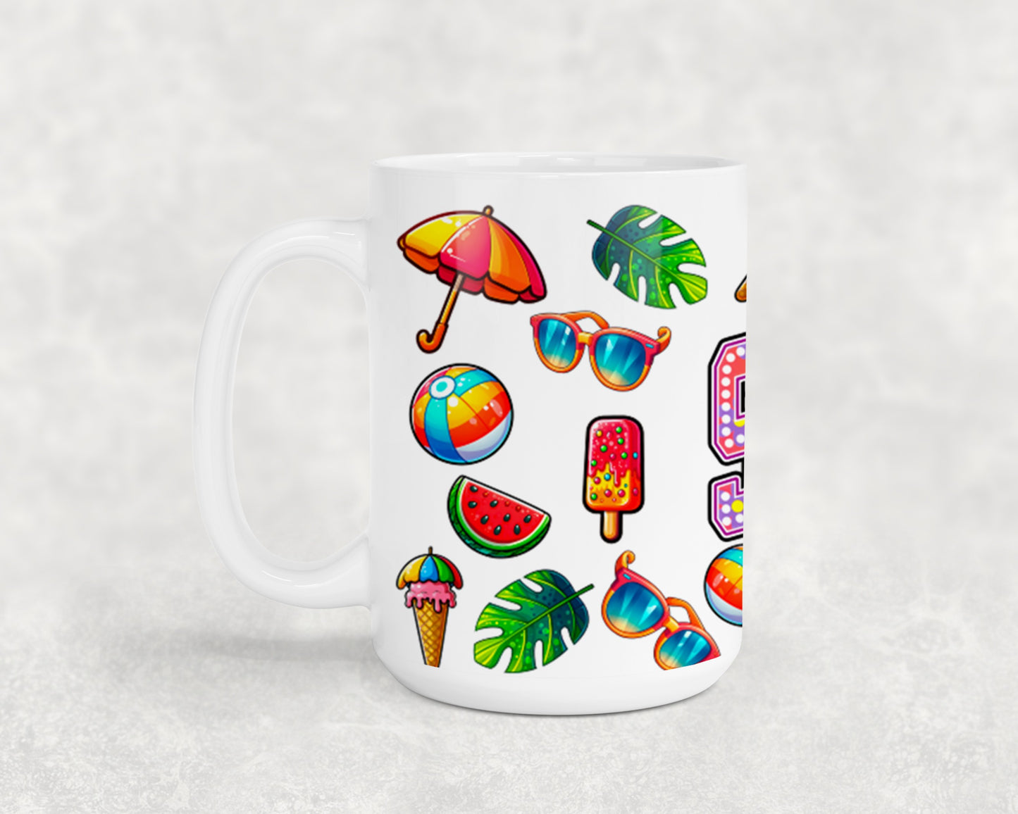 Summer Rainbow Flowers-10671 - mugs