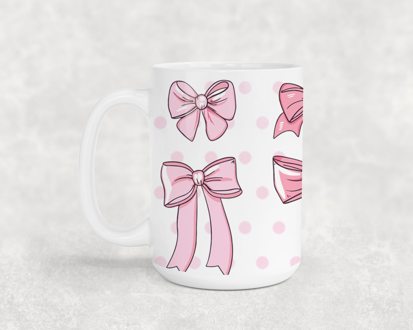 Pink Bow-9987 - mugs