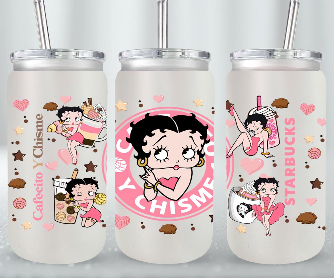 Cafecito y Chisme Sexy Girl-10029 - glass can