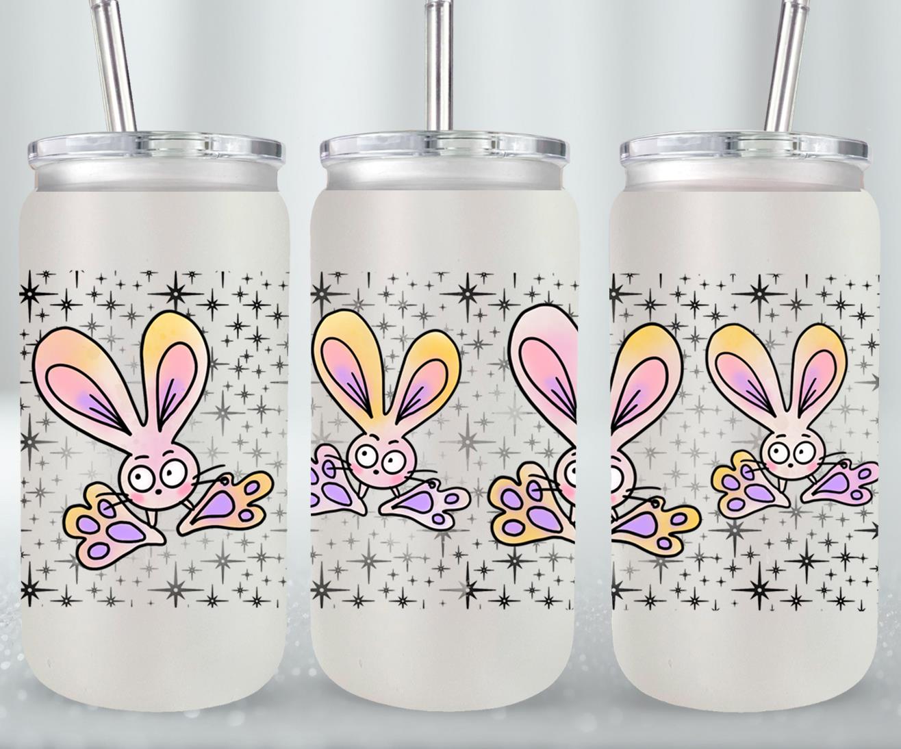 Funny Bunnies-10350 - glass can