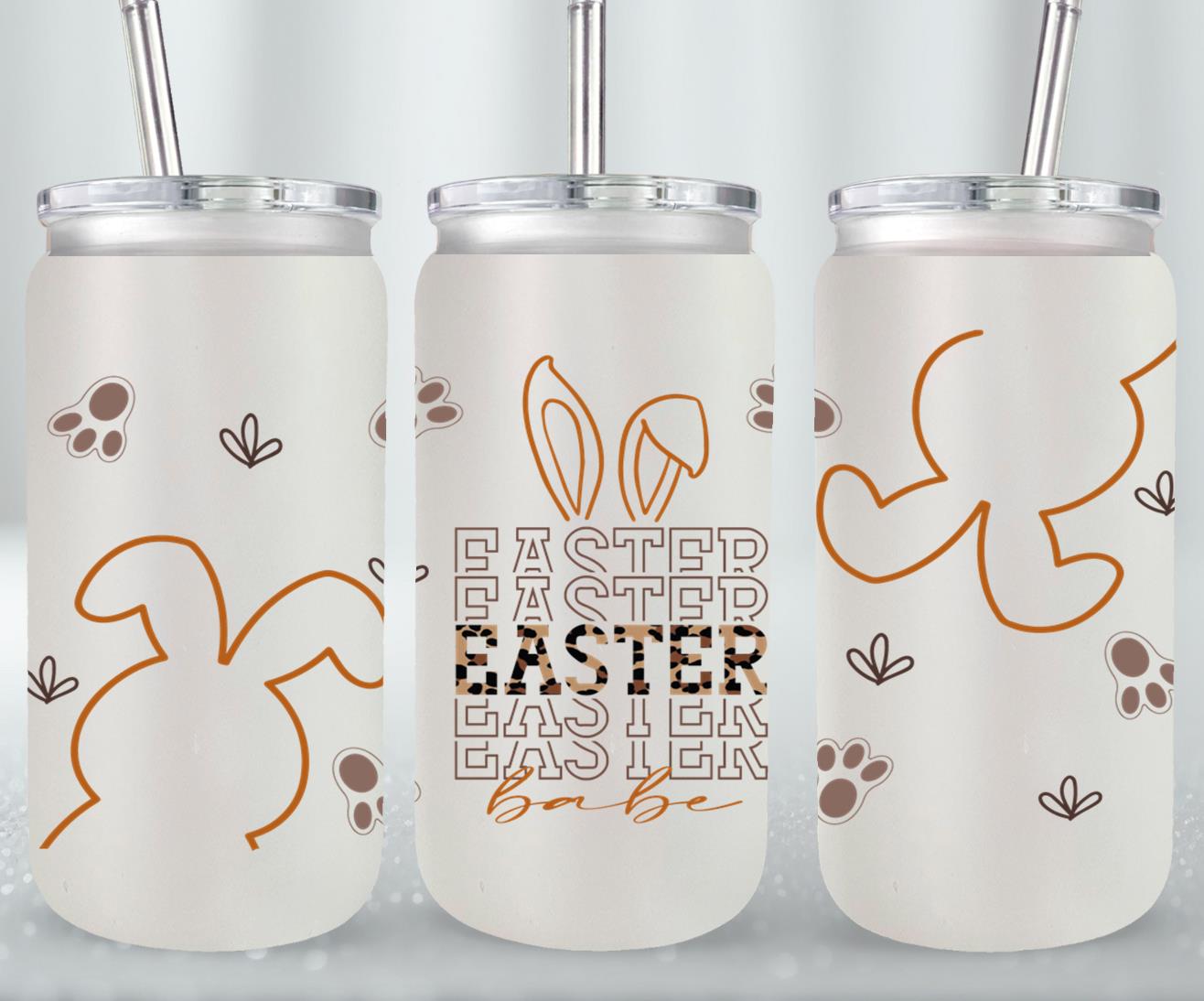 Easter Babe-10456 - glass can