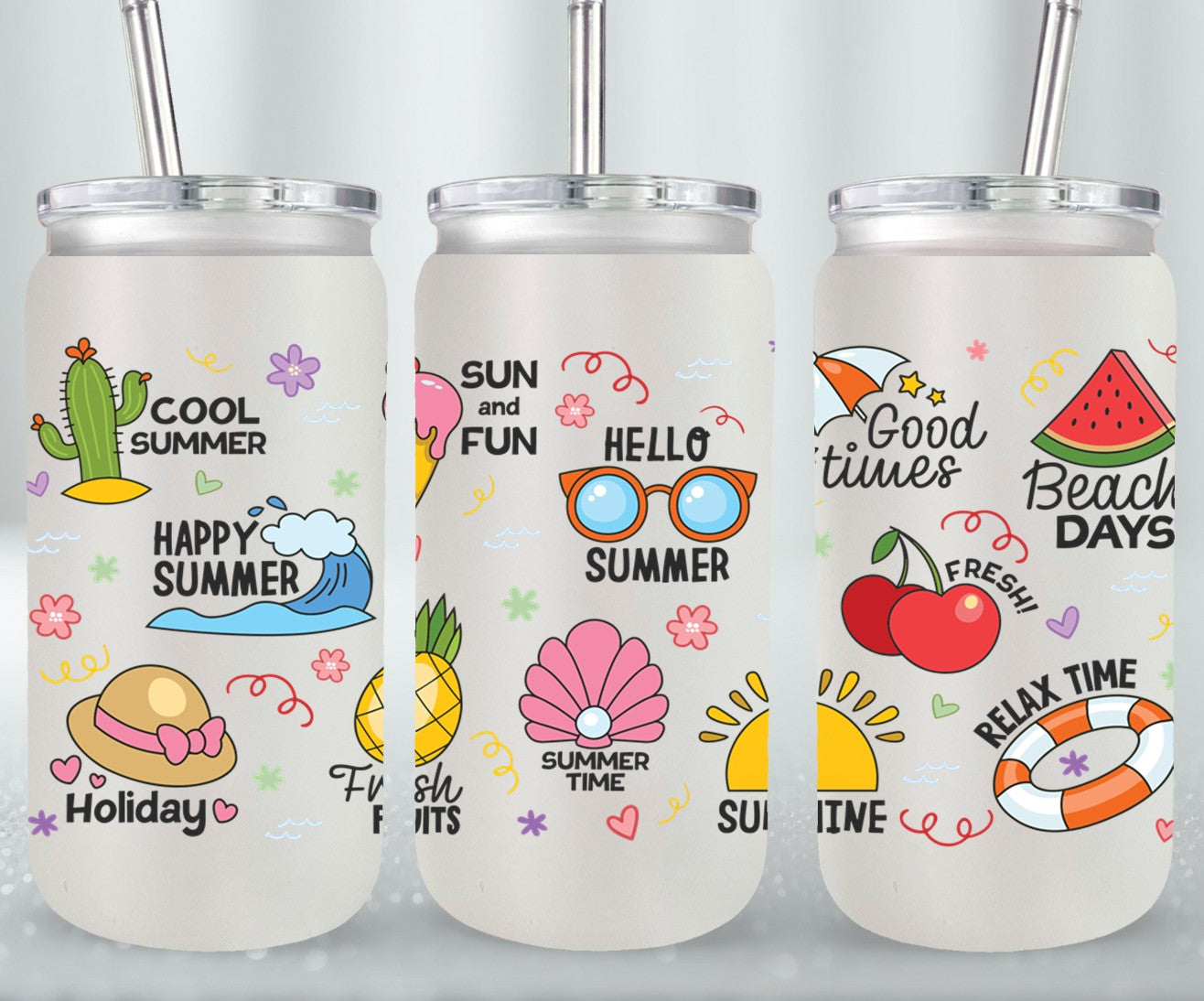 Happy Summer-10685 - glass can