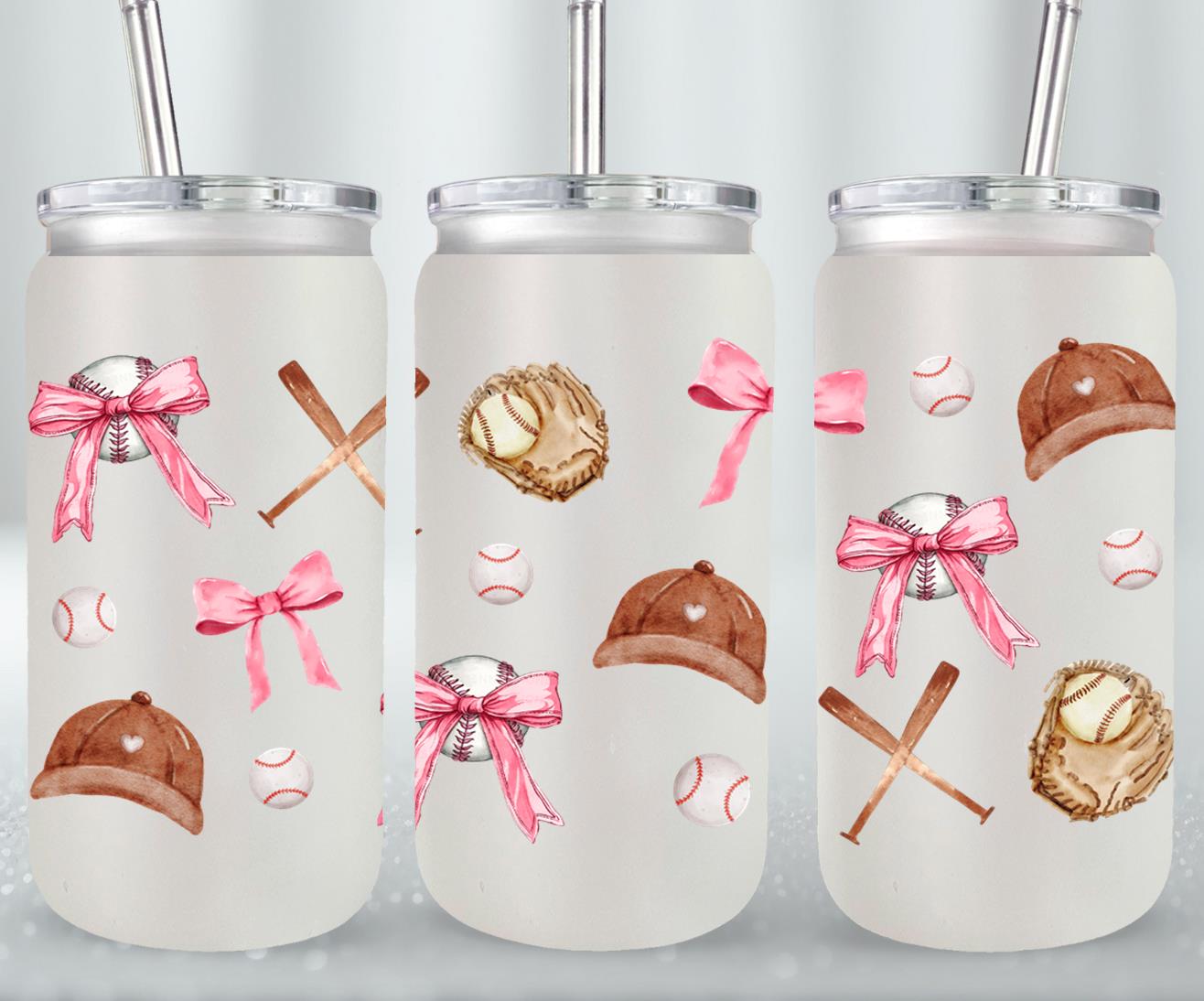 Baseball Coquette-10243 - glass can
