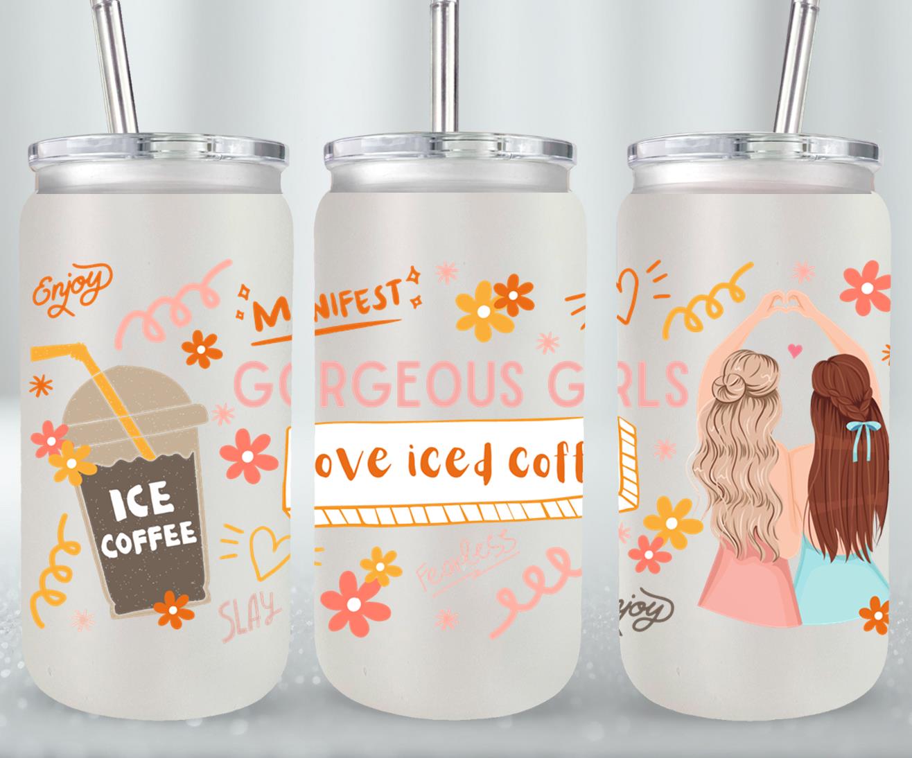 Gorgeous Girls - glass can