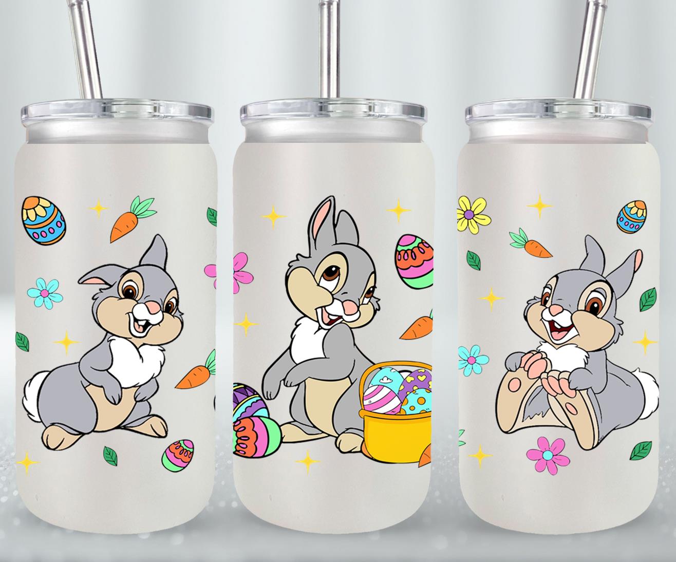 Easter Bunny-10322 - glass can