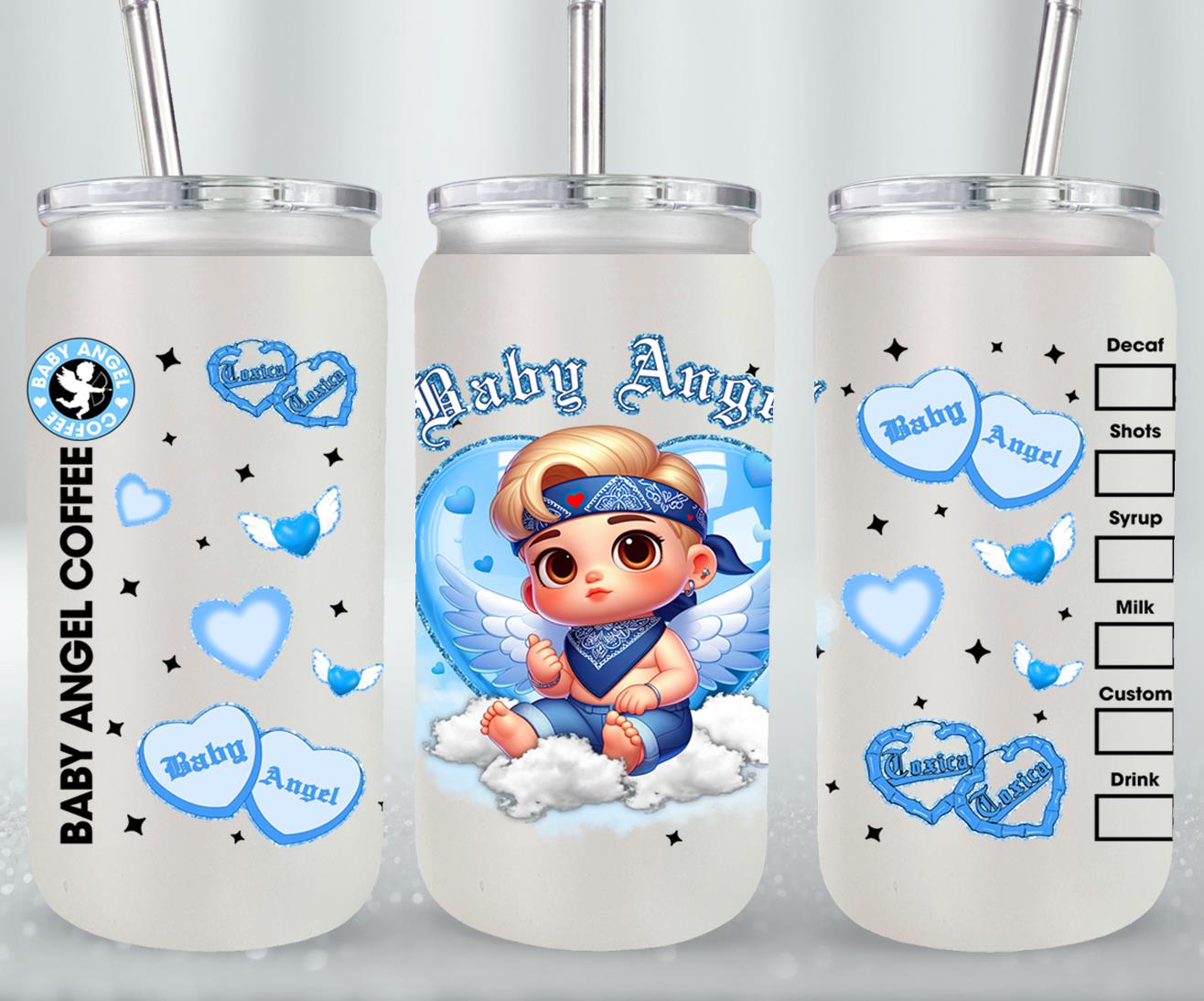 Angel Baby-10118 - glass can
