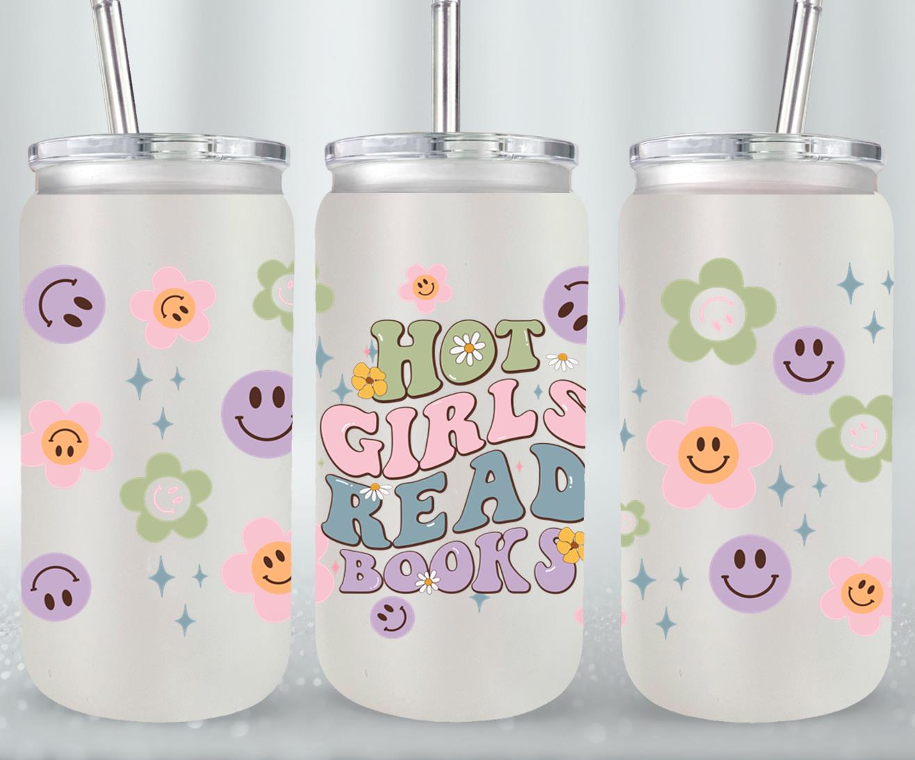 Hot Girls Read Books-9976 - glass can