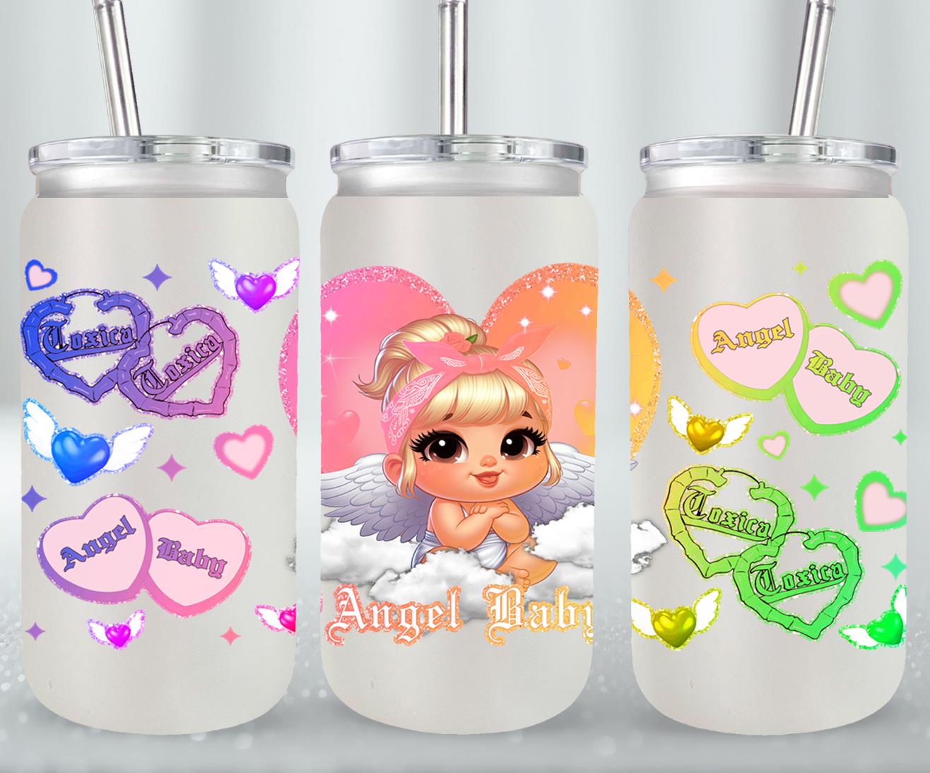 Angel Baby-10126 - glass can