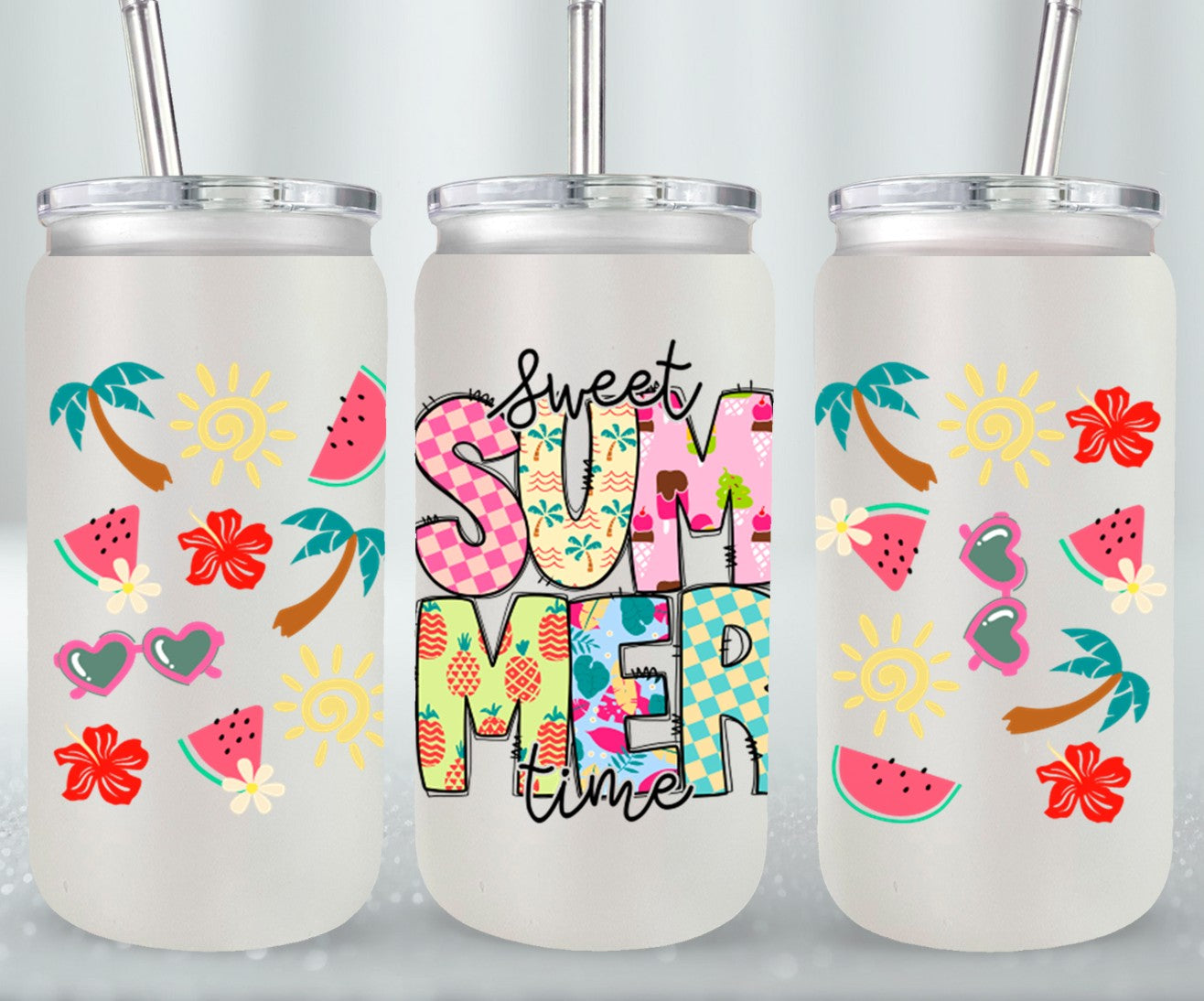 Sweet Summer Time-10675 - glass can