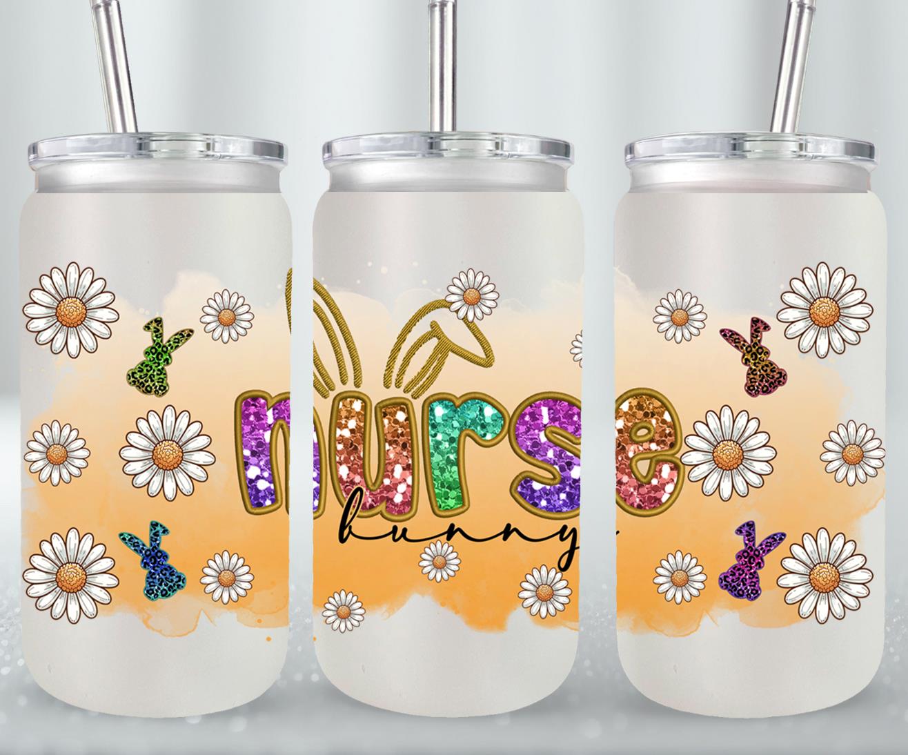 Nurse Bunny-10441 - glass can