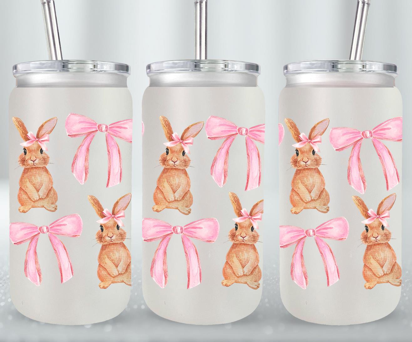 Coquette Bunnies-10247 - glass can