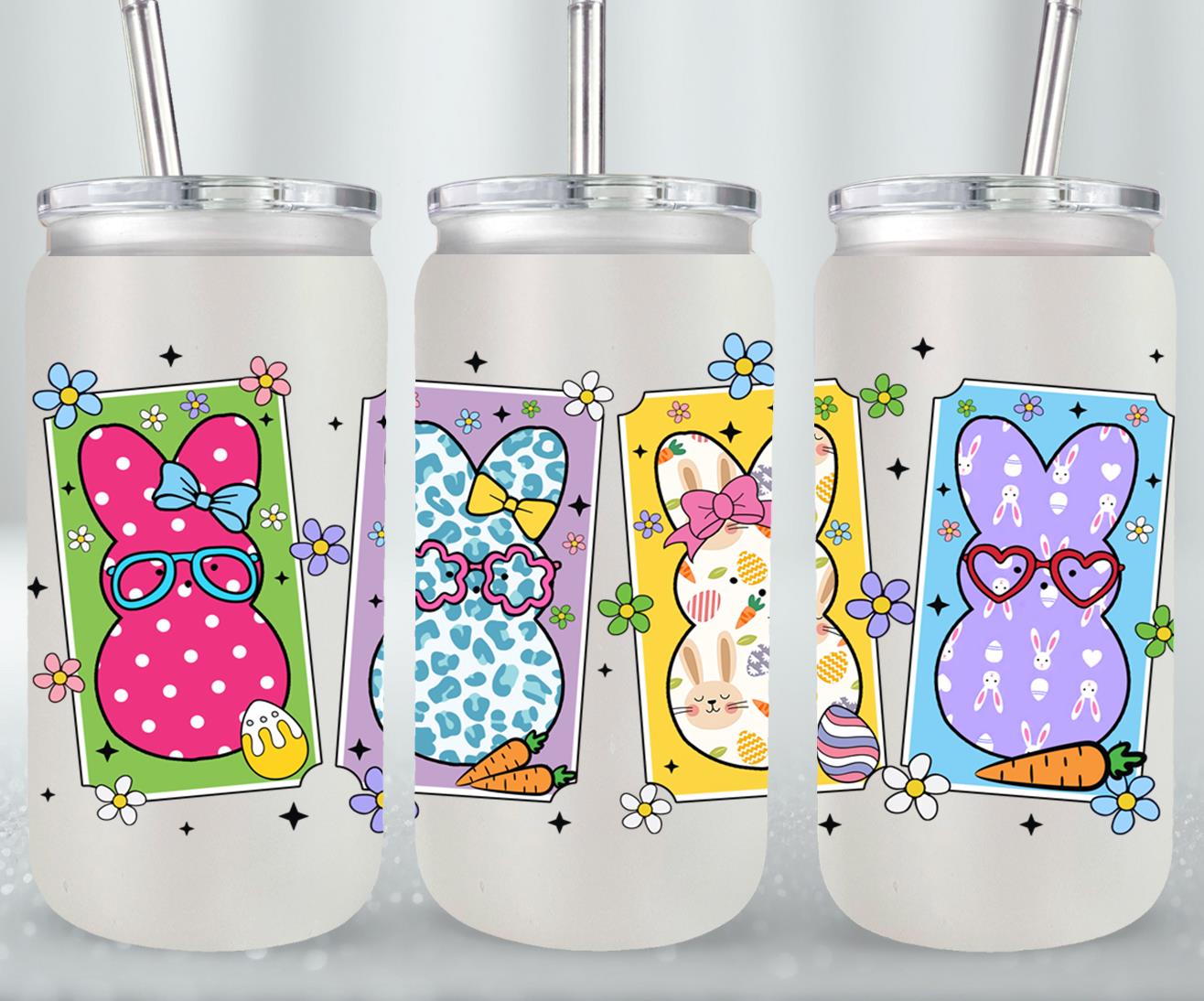 Easter Peeps-10340 - glass can