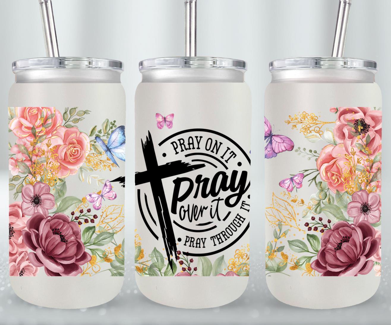 Pray-10222 - glass can